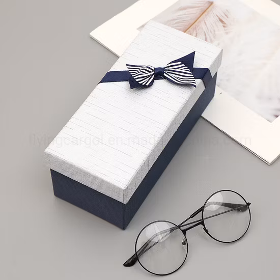 Papelão azul de luxo impresso personalizado, roupas de maquiagem, papel magnético, embalagem de presente, caixa de joias para relógio, festa de casamento, festival, embalagem com fita