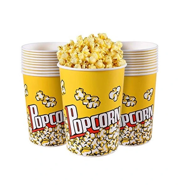 Custom Print Dispos Paper Popcorn Bucket Fried Chicken Paper Bucket