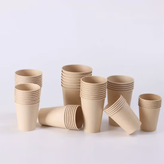 Copos de chá de papel de parede simples 12 onças copo de café de papel para bebida quente